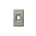 Leviton STAINLESS STEEL WALLPHONE, WALLPLATE, RECESSED,  4108W-1SP